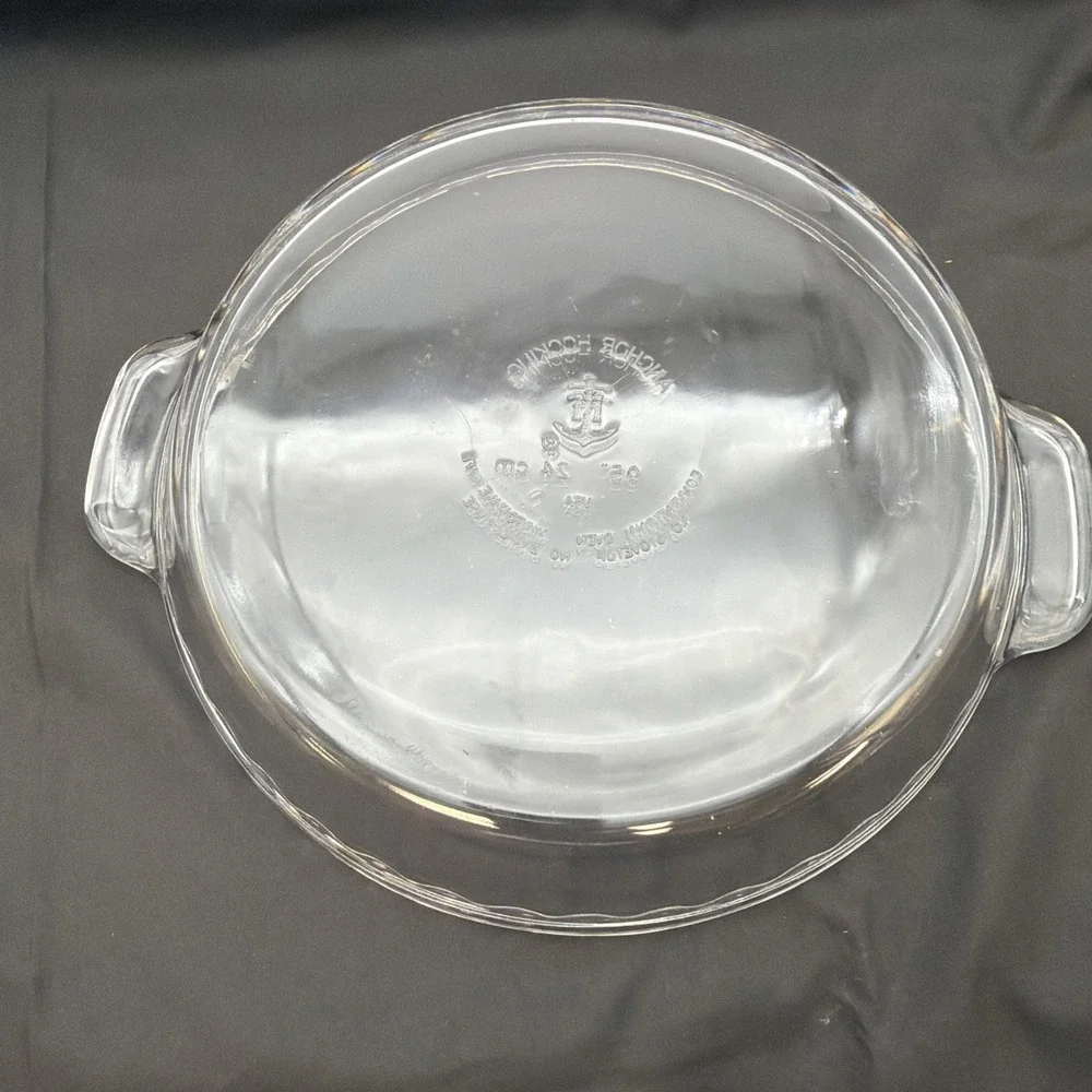 Anchor Hocking 9.5 Inch Glass Pie Plate, Crimped Fluted Edge
